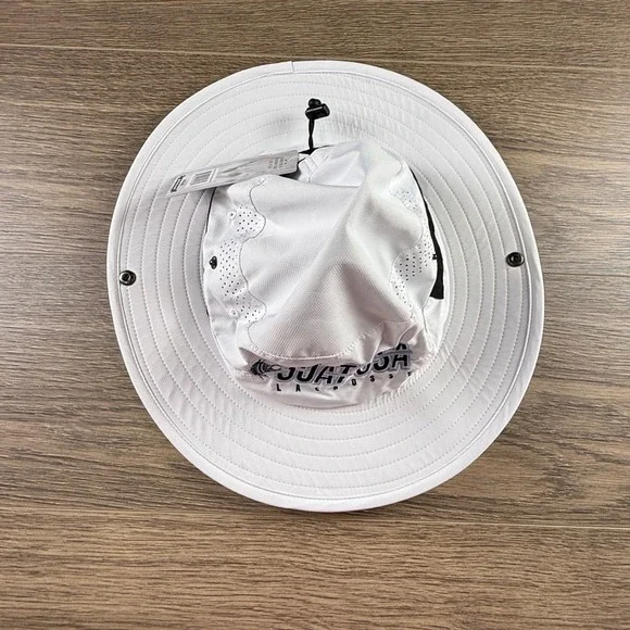 GOAT USA Men's Lacrosse Bucket Hat White Wide Brim NWT Outdoors SUn Protection - Picture 5 of 8